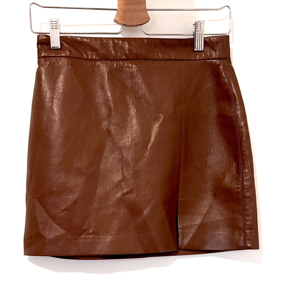 Wilfred Chocolate Brown Mini Skirt